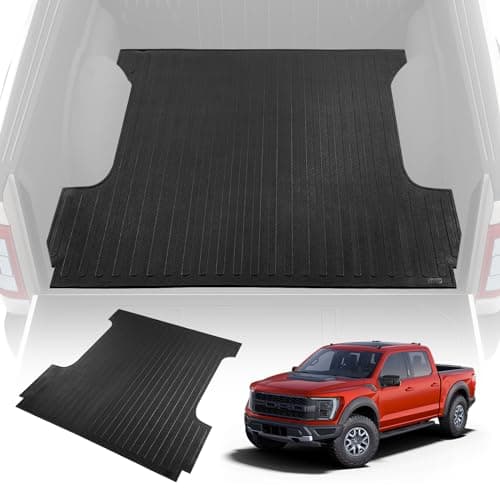 VEVOR Rubber Bed Mat — F-150 5.5 ft, 66.5 x 64 in, 1/4 in