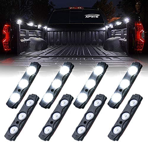 Xprite 8-Piece Truck Bed Rock Light Kit, 24 LED each