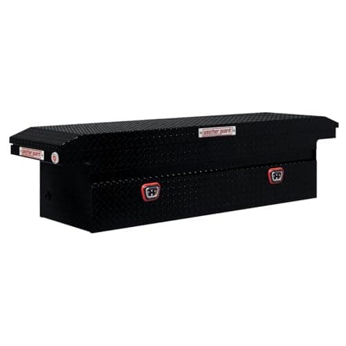 Weather Guard 121-5-04 Aluminum Saddle Box, Low Profile, 11.0 cu ft — Weather Guard saddle box review