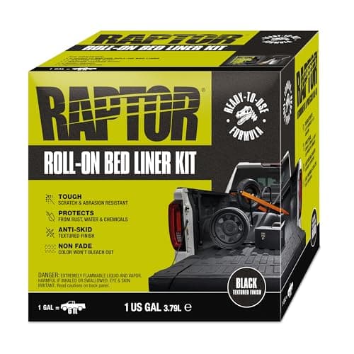 RAPTOR Roll-On Bed Liner Kit, 1 gallon — Spray-in vs drop-in bed liner